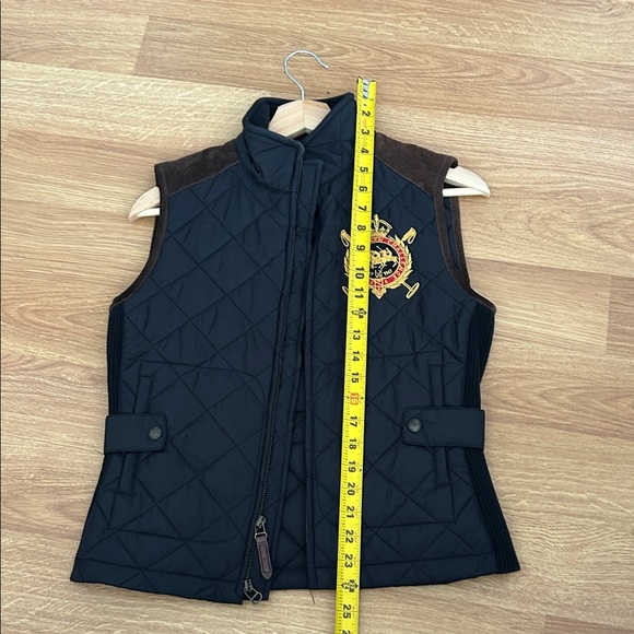 Polo by Ralph Lauren Black and Brown Quilted Vest - Picture 4 of 6